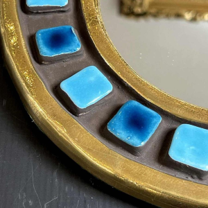 Mithé ESPELT (1923-2020) ceramic mirror known as the "Manège".