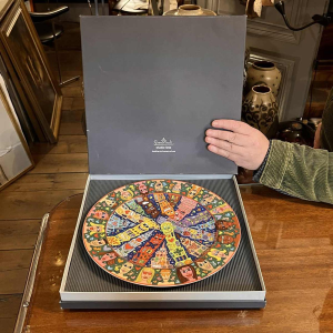 JAMES RIZZI City People Rosenthal Studio-Linie, Street Art porcelain dish numbered 694/1500, ca 1980