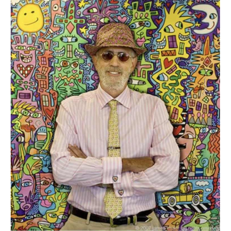 JAMES RIZZI 'City People' Rosenthal Studio-Linie, Street Art porseleinen schaal genummerd 694/1500, ca 1980