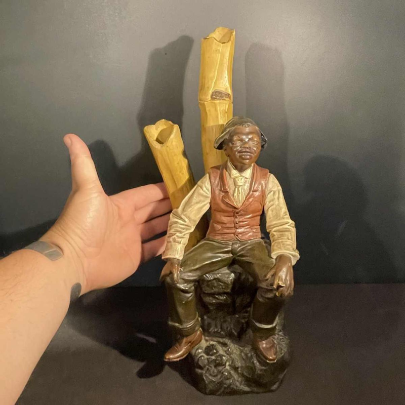 JOHANN MARESCH " afro-american break " Austrian Terracotta N° 6489, ca 1890