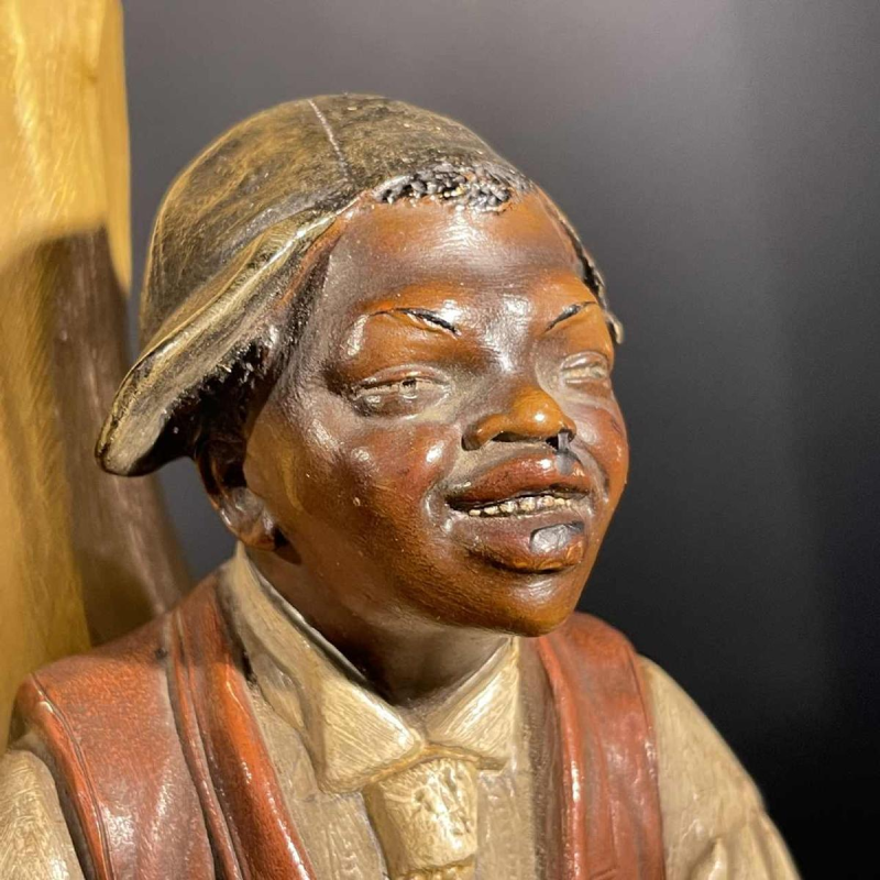 JOHANN MARESCH " afro-american break " Austrian Terracotta N° 6489, ca 1890