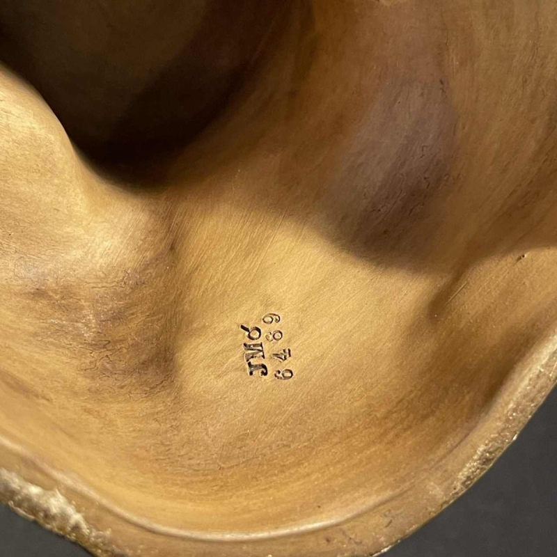 JOHANN MARESCH "Afro-Amerikaanse pose" Oostenrijkse terracotta nr. 6489, ca 1890