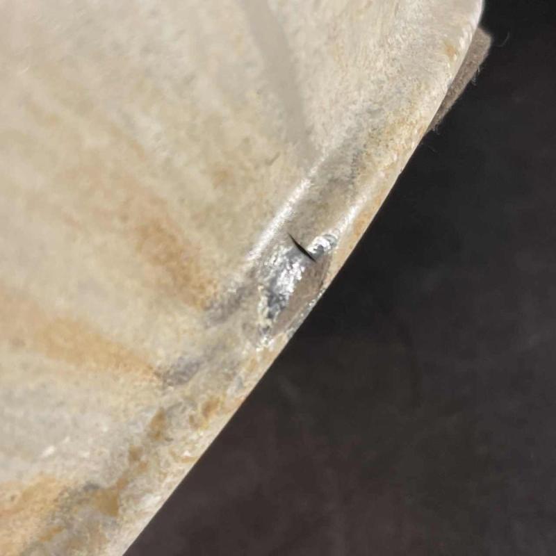 ROGER GUERIN, vase céramique boule Art Déco, forme R030 blanche, grès de Bouffioulx, ca 1925