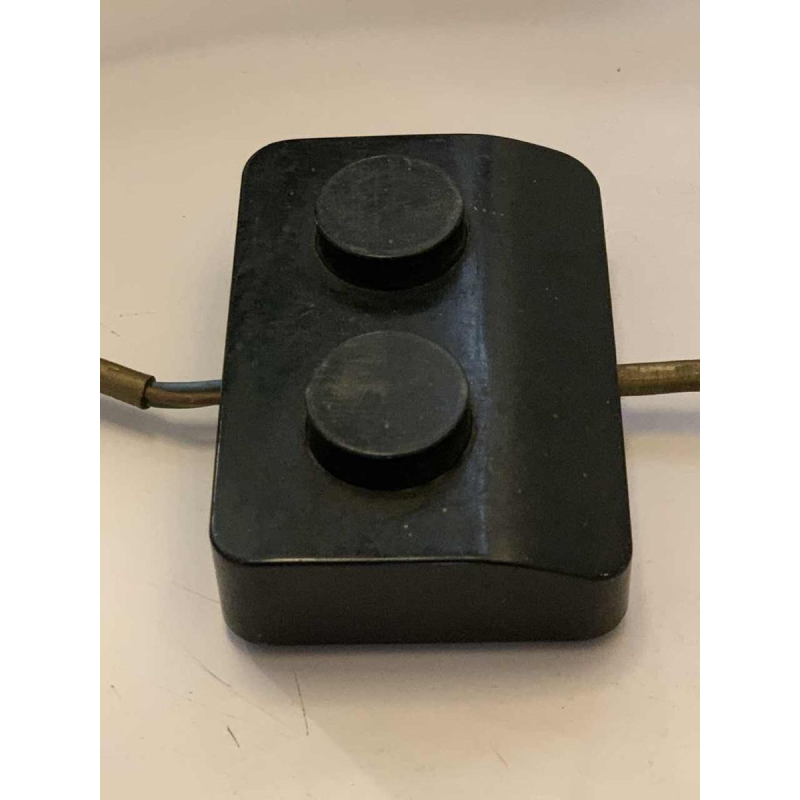 MAISON JANSEN, Lampe à poser / Lampadaire " Palmier " Fleurs Arum en laiton 1970