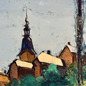 Désiré HAINE ‘Florenville 3 juin 1972’ peinture huile sur toile