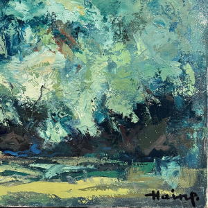 Désiré HAINE ‘Florenville 3 juin 1972’ peinture huile sur toile