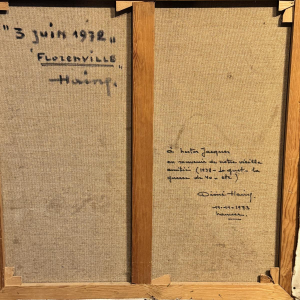 Désiré HAINE ‘Florenville 3 juni 1972’ olieverf op doek
