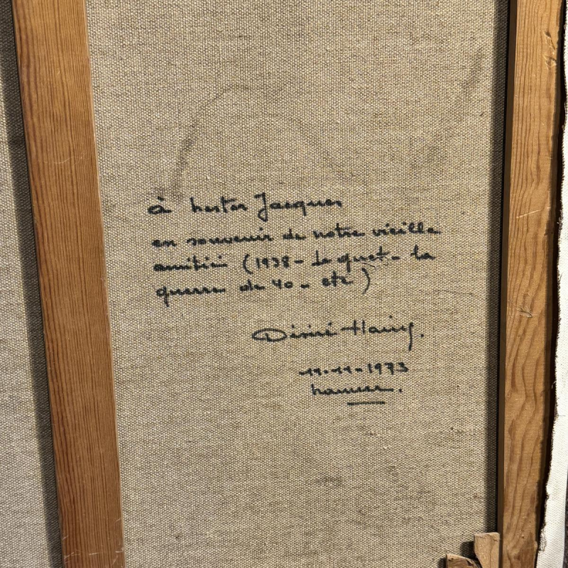 Désiré HAINE ‘Florenville 3 juni 1972’ olieverf op doek