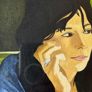 Luc PEROT (1922-1985): « Jeune femme pensive »