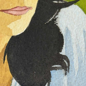 Luc PEROT (1922-1985): « Jeune femme pensive »