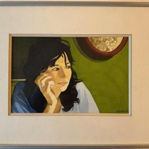 Luc PEROT (1922-1985): « Jeune femme pensive »