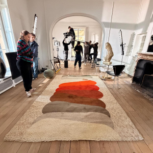 Vintage abstract Desso rug from the 1970s