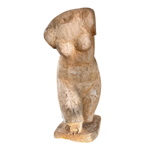 Lola di Vito «Buste de femme» plâtre d’atelier sculpture, 1970s