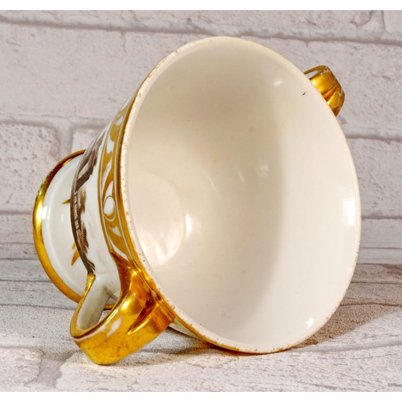 Paris porcelain, large chocolate cup and saucer, late 18th century