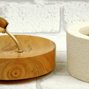 Isabelle Fustinoni "hydro" ceramic box covered with a lid