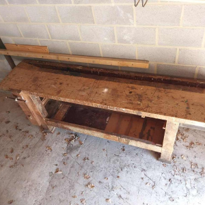 Antique workbench / carpenter's bench, early 20th century