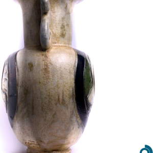 Vase en grès à décor d’oiseaux