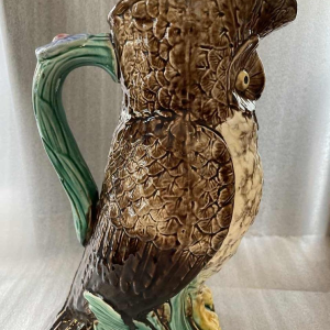 Nimy Mouzin-Lecat slipware pitcher "CHOUETTE"