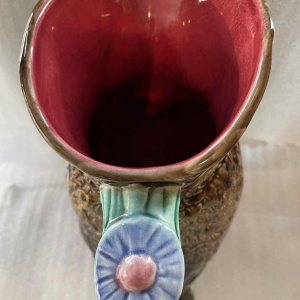 Nimy Mouzin-Lecat slipware schenkkan "CHOUETTE"