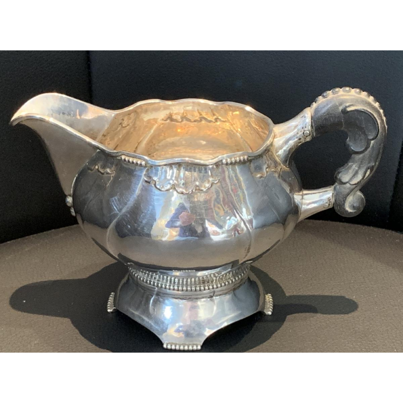 3 pieces of a coffee or tea service, danish silver August THOMSEN