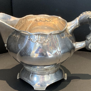 3 pieces of a coffee or tea service, danish silver August THOMSEN