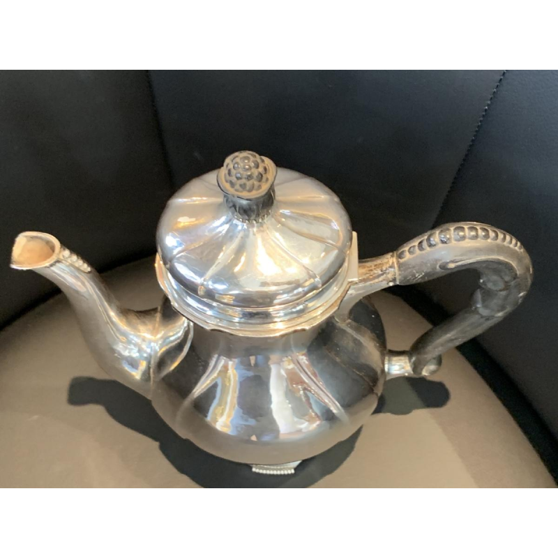 3 pieces of a coffee or tea service, danish silver August THOMSEN