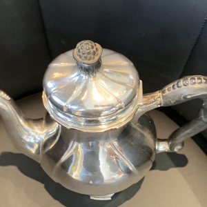 3 pièces de service à café ou thé argent massif danois August THOMSEN