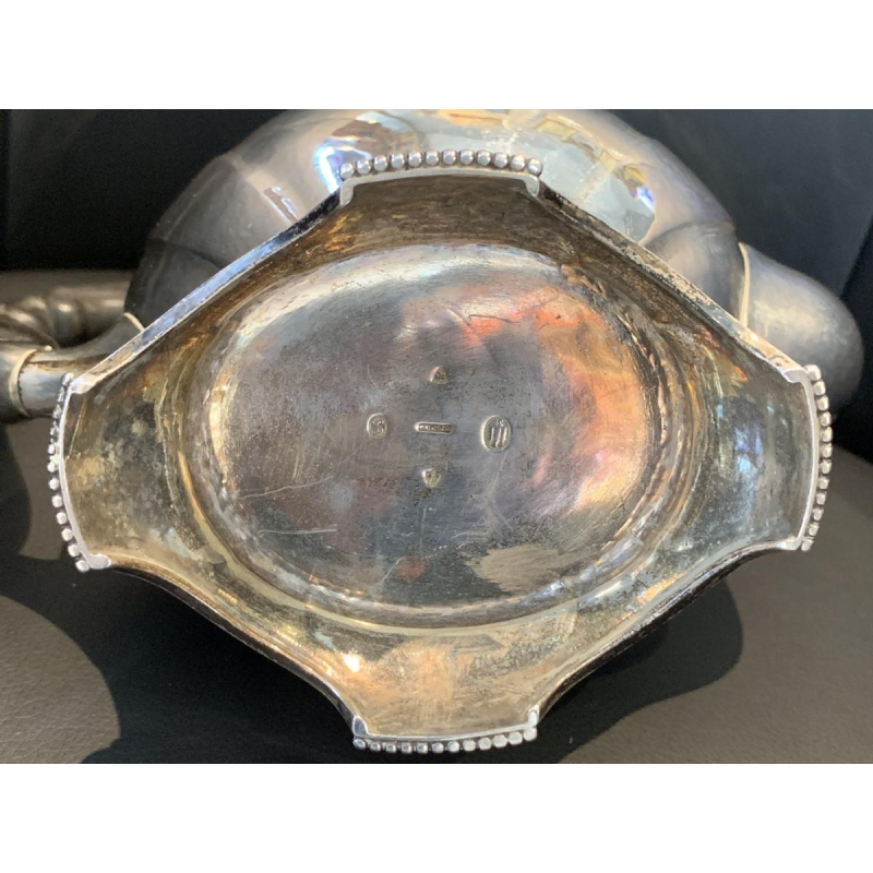 3 pieces of a coffee or tea service, danish silver August THOMSEN