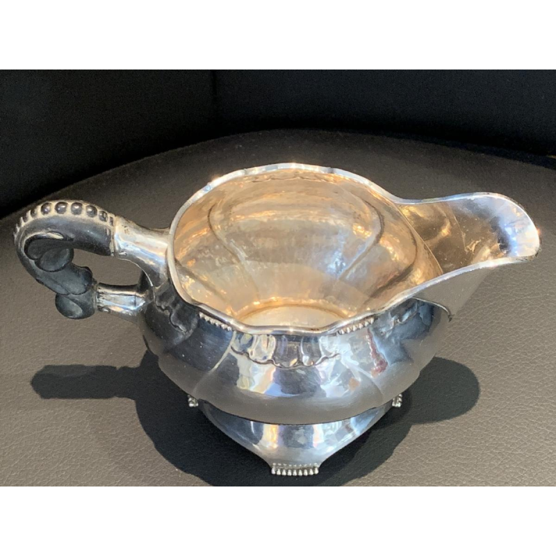 3 pieces of a coffee or tea service, danish silver August THOMSEN