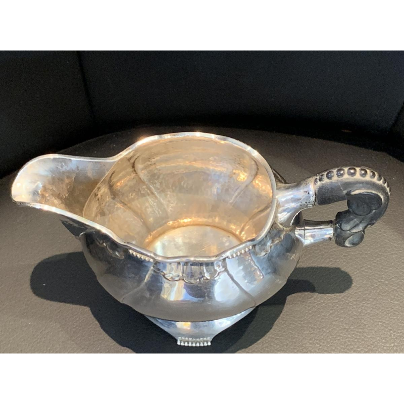 3 pieces of a coffee or tea service, danish silver August THOMSEN