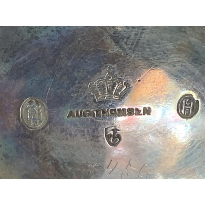 3 pièces de service à café ou thé argent massif danois August THOMSEN