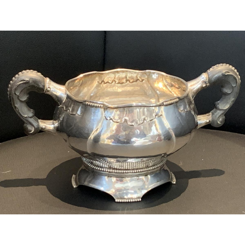 3 pieces of a coffee or tea service, danish silver August THOMSEN