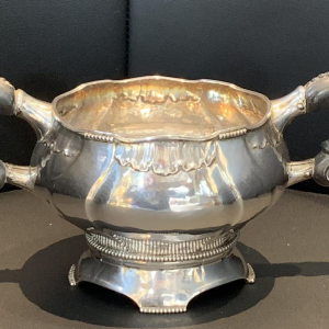 3 pieces of a coffee or tea service, danish silver August THOMSEN