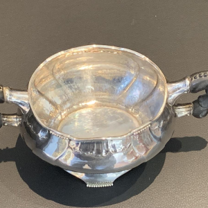 3 pieces of a coffee or tea service, danish silver August THOMSEN