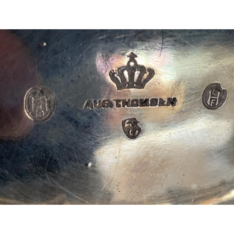 3 pièces de service à café ou thé argent massif danois August THOMSEN