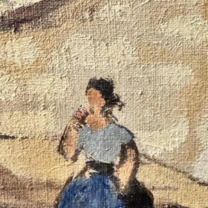 Charles CATTEAU (1880-1966): « Vieux Nice animé- Tour Saint Augustin »