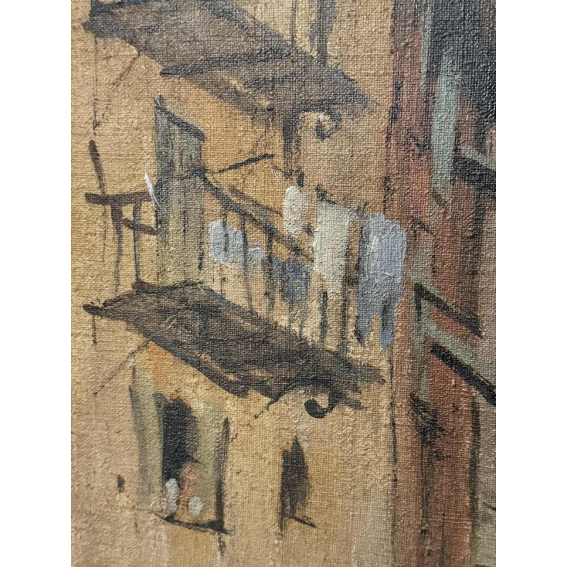 Charles CATTEAU (1880-1966): 'Oude Nice Animated - Tour Saint Augustin'