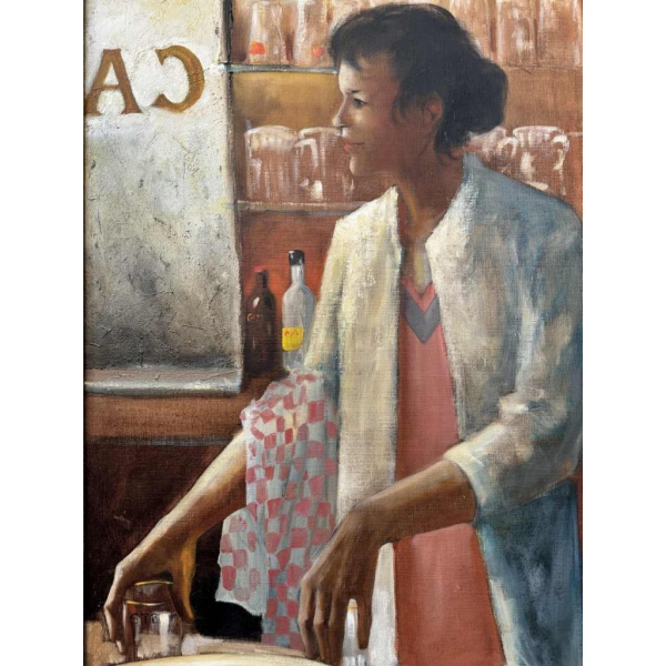 Christian HOCQUET (1935-2014): «Gigi at the bar »