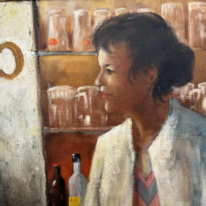 Christian HOCQUET (1935-2014) : « Gigi au bar »