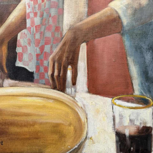 Christian HOCQUET (1935-2014): «Gigi at the bar »