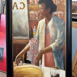 Christian HOCQUET (1935-2014): «Gigi at the bar »