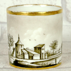 Porcelaine de Paris, tasse et sa soucoupe, fin XVIIIe