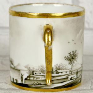 Porcelaine de Paris, tasse et sa soucoupe, fin XVIIIe