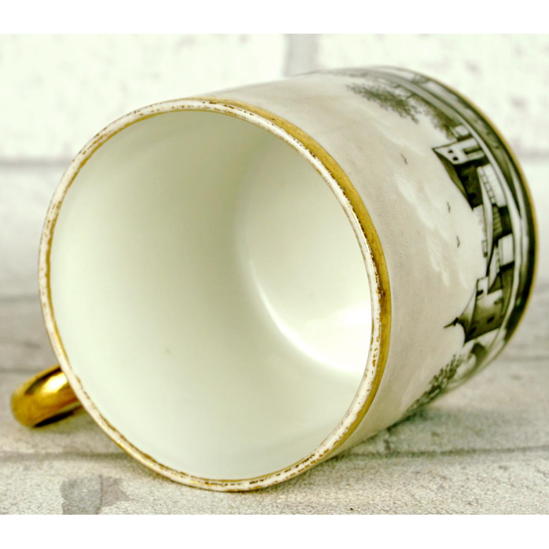 Parijs porselein, kop en schotel, eind 18e eeuw