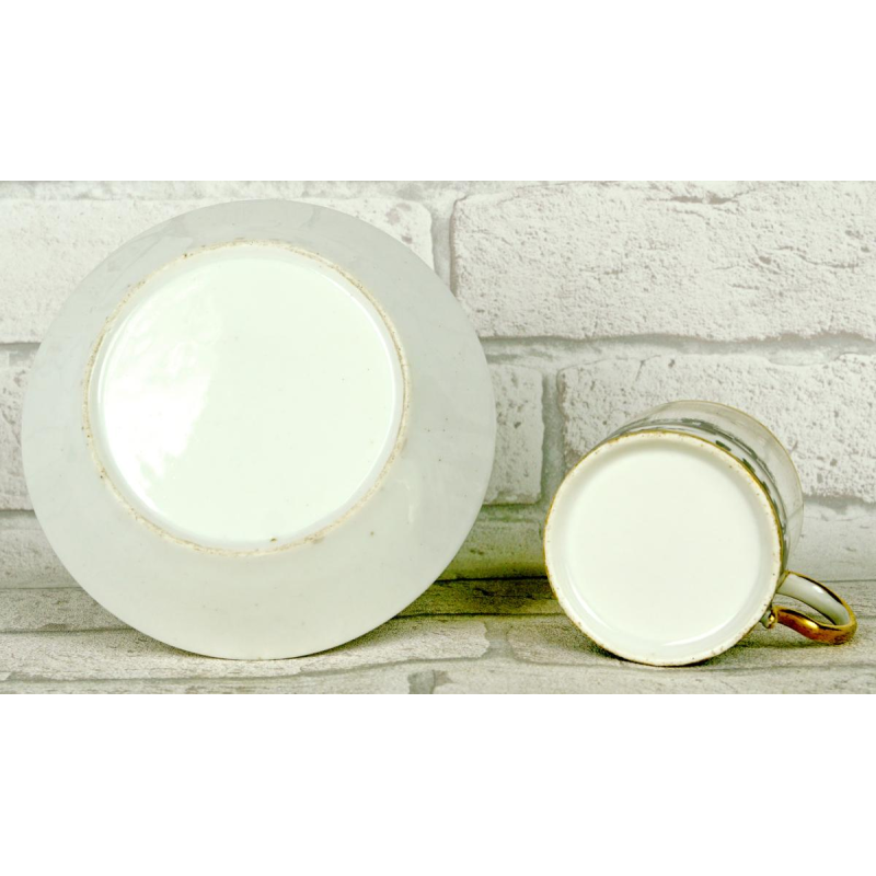Porcelaine de Paris, tasse et sa soucoupe, fin XVIIIe