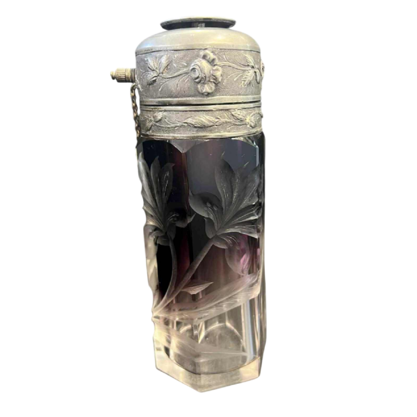 MOSER Karlsbad, travel perfume spray bottle, Bohemian crystal