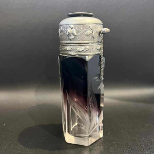 MOSER Karlsbad, travel perfume spray bottle, Bohemian crystal