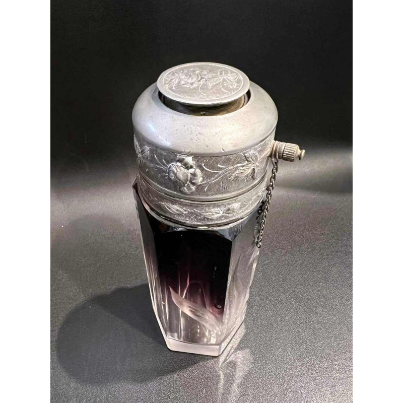 MOSER Karlsbad, flacon à parfum-vaporisateur de voyage, cristal de Bohème