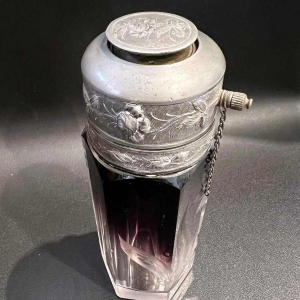 MOSER Karlsbad, travel perfume spray bottle, Bohemian crystal