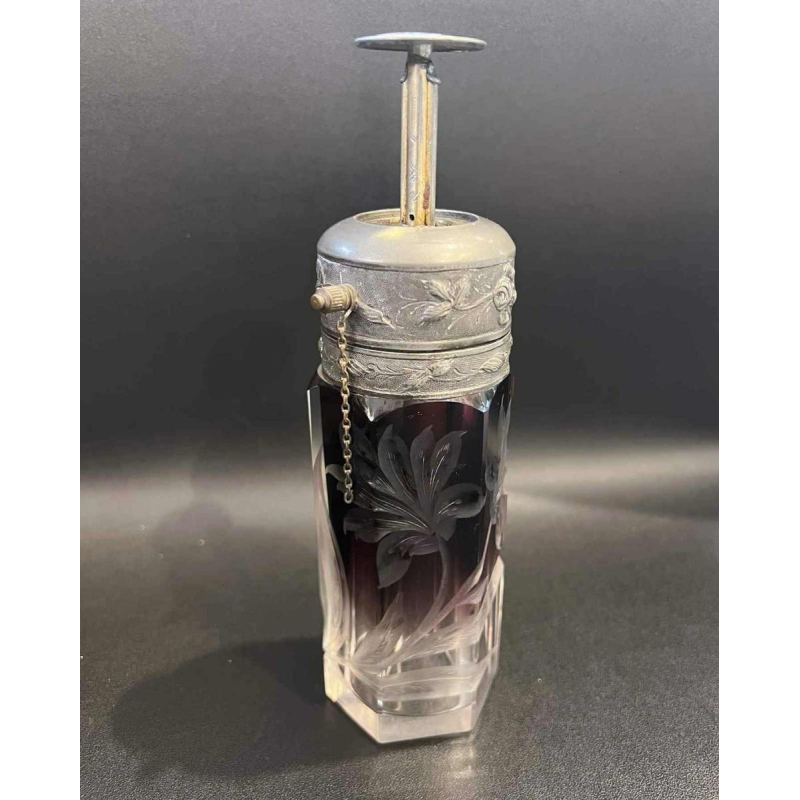 MOSER Karlsbad, travel perfume spray bottle, Bohemian crystal